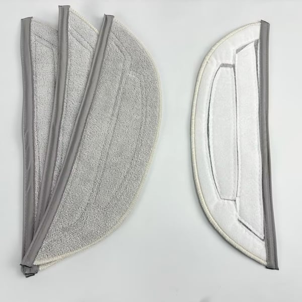 Hometimes Lot de 6 serpillères de rechange en microfibre pour robot aspirateur Roborock S8 MaxV Ultra Réutilisables Accessoires Recharge pour tous les sols et surfaces