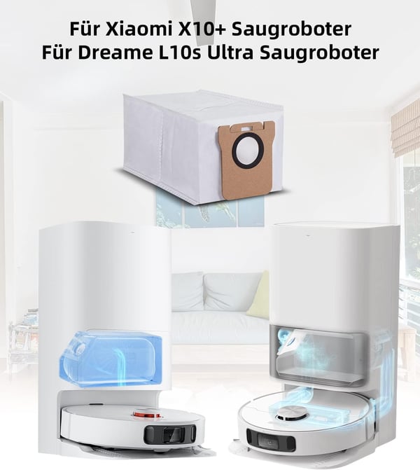 Vaihdepölypussit Xiaomi/Dreame Robot -pölynimuriin