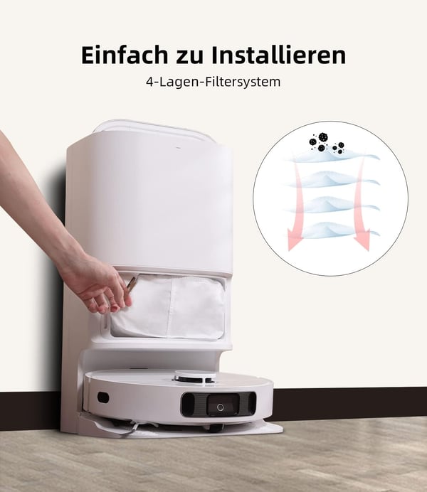 Vaihdepölypussit Xiaomi/Dreame Robot -pölynimuriin
