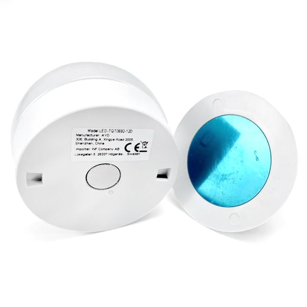 Oppladbar LED-lampe med fjernkontroll 2-pakning Magnetic