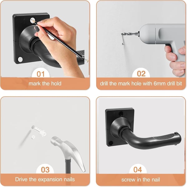 Veggmontert holder for Shark & Dyson trådløse støvsugere