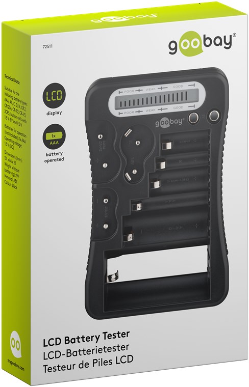 Batteriprovare med LCD-display