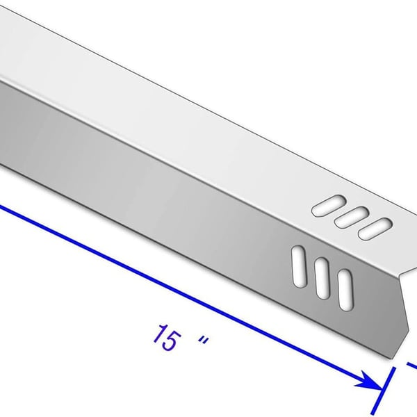 4-Pack grillvarmeplater for Dyna-Glo, Uniflame, Bakgårdsgrill - Sølv