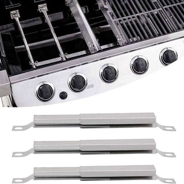 3-pakning Crossover Tube for Gassgrill - Sølv