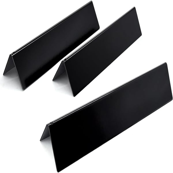 3-pakke grillvarmeplater for Weber Spirit 200-serien - svart