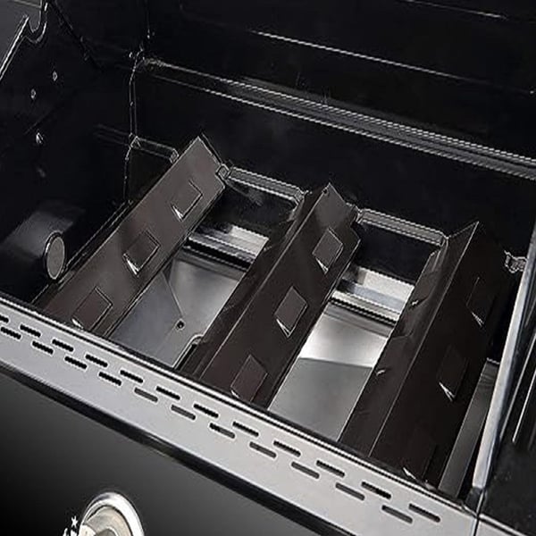 Grillilämpölevyt, 3 kpl - Musta