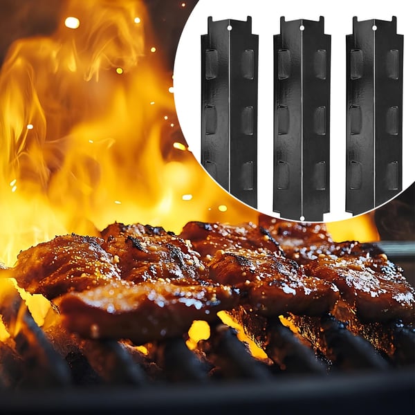 Grillilämpölevyt, 3 kpl - Musta