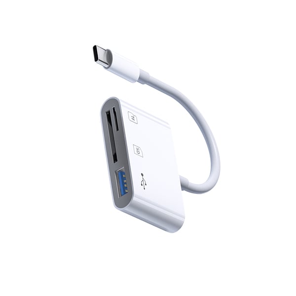 3-i-1 Kortläsare, USB-C till SD/TF/USB