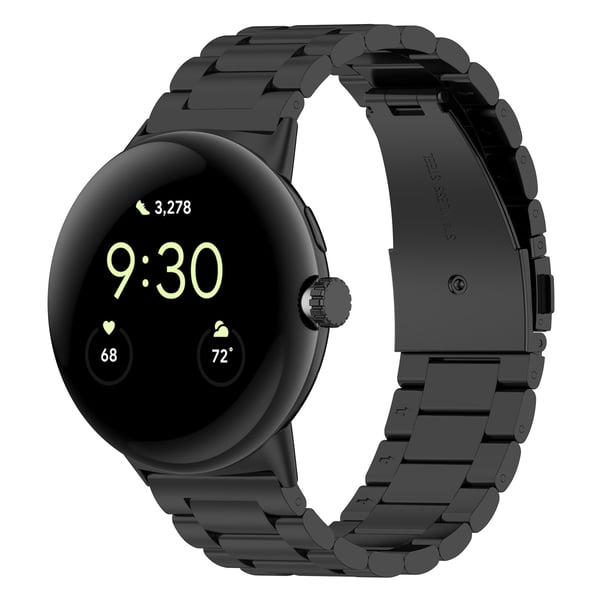 Urrem i rustfrit stål til Google Pixel Watch 3 Black 45 mm