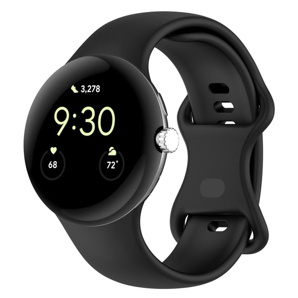Silikoninen ranneke Google Pixel Watch 3:lle Black M