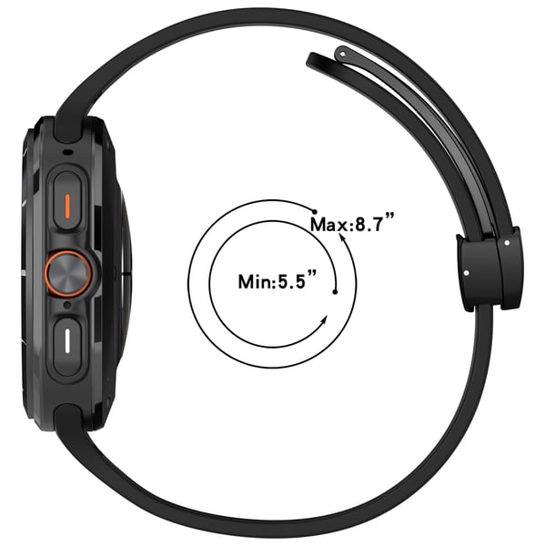 Klokkereim med magnetspenne, Samsung Watch Ultra 24mm Black