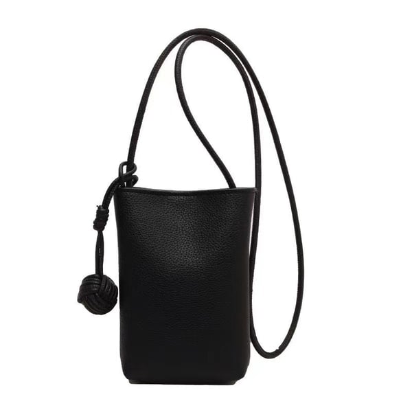 Elegant mini crossbody telefonveske for kvinner Black