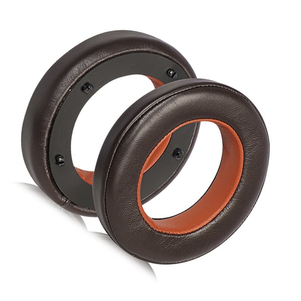 Øreputer i lammeskinn til Focal Utopia-hodetelefoner med klips Brown + Orange