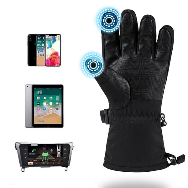 Opvarmede handsker til udendørs aktiviteter (One Size) Gloves + 2500 mAh battery