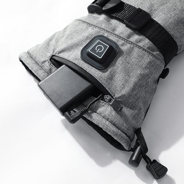 Opvarmede termohandsker One size Gloves + 5000 mAh battery