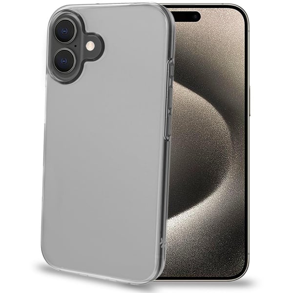 Gelskin TPU-deksel til iPhone 16 gjennomsiktig