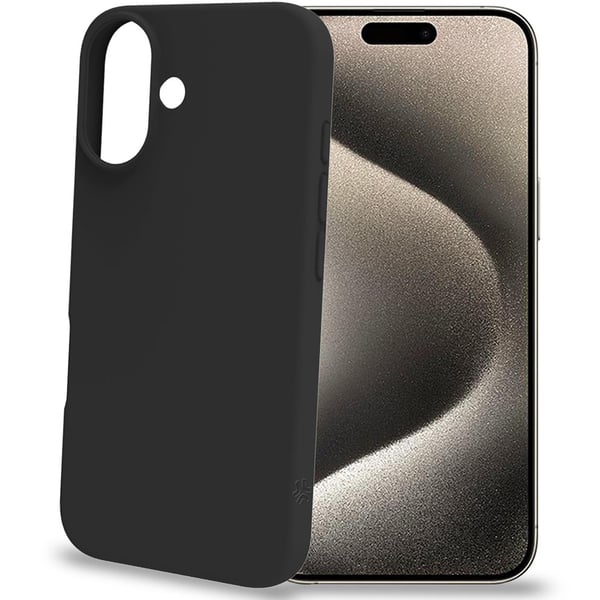 Cromo Soft gummideksel iPhone 16 Black