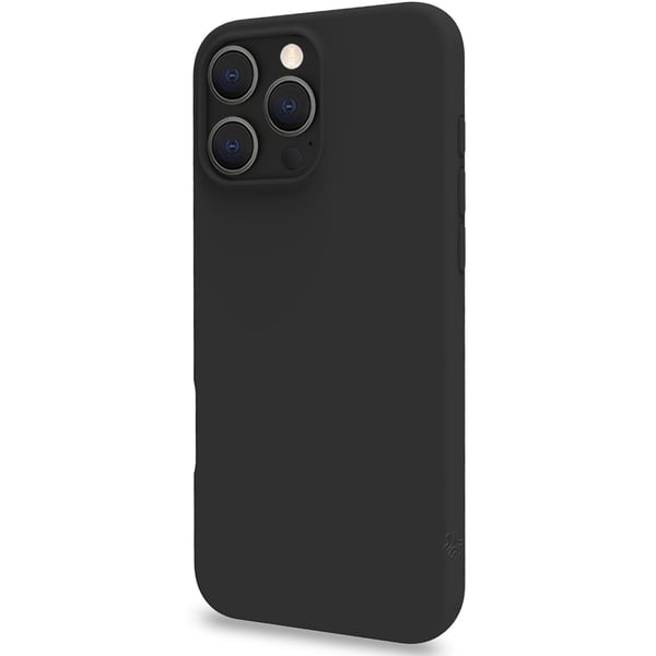 Cromo pehmeä kumikotelo iPhone 16 Pro Max Black