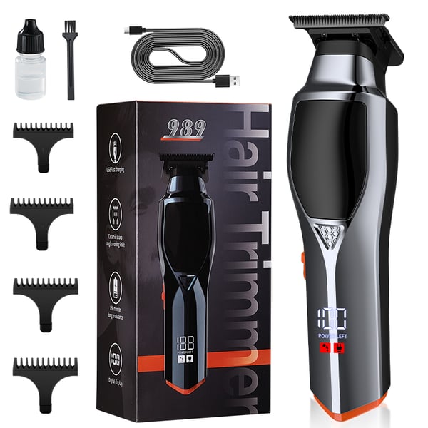 Professionel hårtrimmer med digitalt display