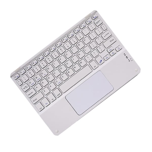 Trådløst styreplate-tastatur for nettbrett White L
