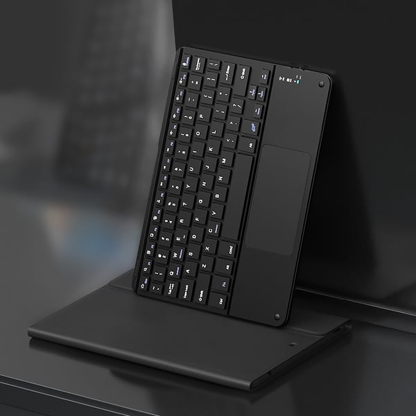 Trådløst styreplate-tastatur for nettbrett Black L