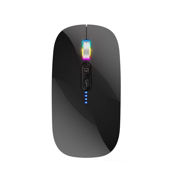 Trådløs mus - Genopladelig Tri-Mode Black