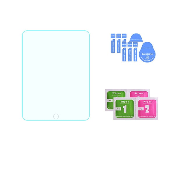 Krystallklar skjermbeskytter i herdet glass for iPad (2-pakning) iPad Air/Air2 5/6 9.7inches