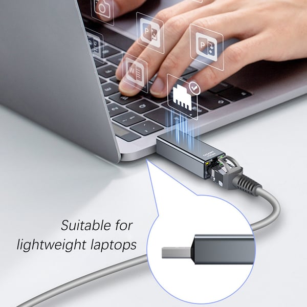 USB 3.0 Gigabit Ethernet-Kabel till RJ45 Nätverkskonverterare