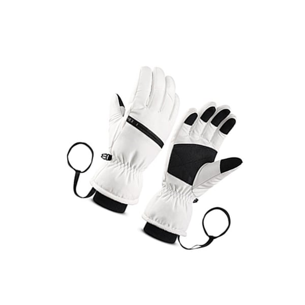 Skidhandskar - Five Finger Style White M