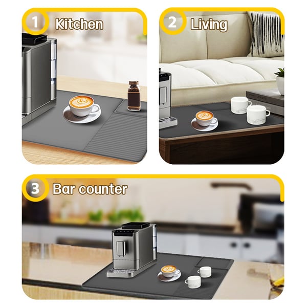 Matte til kaffemaskin Black