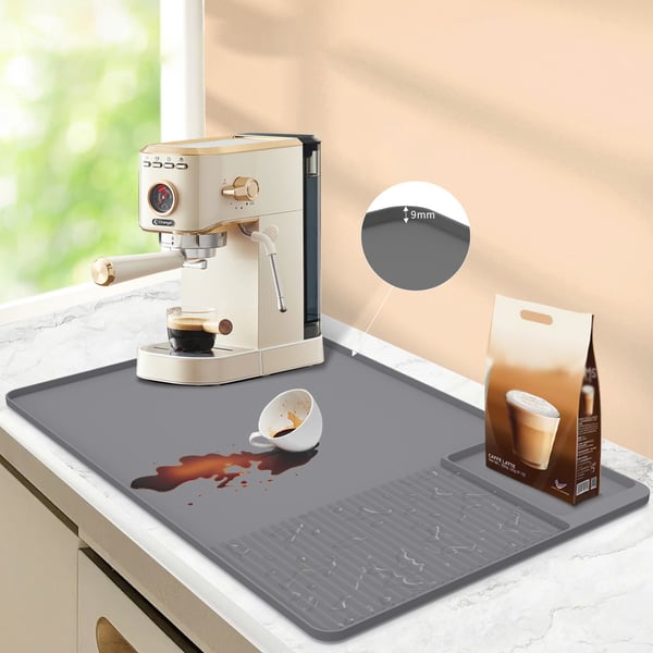 Kahvinkeitin silikonimatto Grey