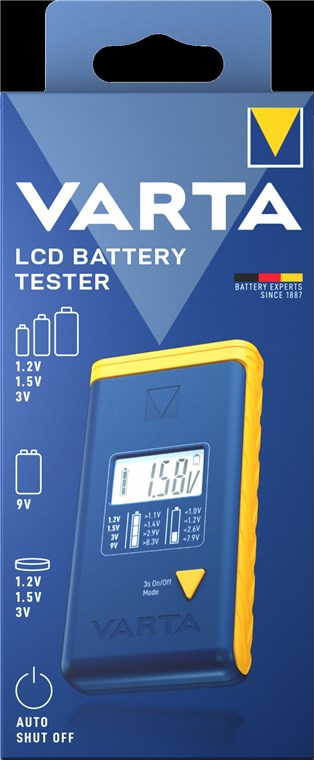 VARTA LCD digitaalinen akkutesteri