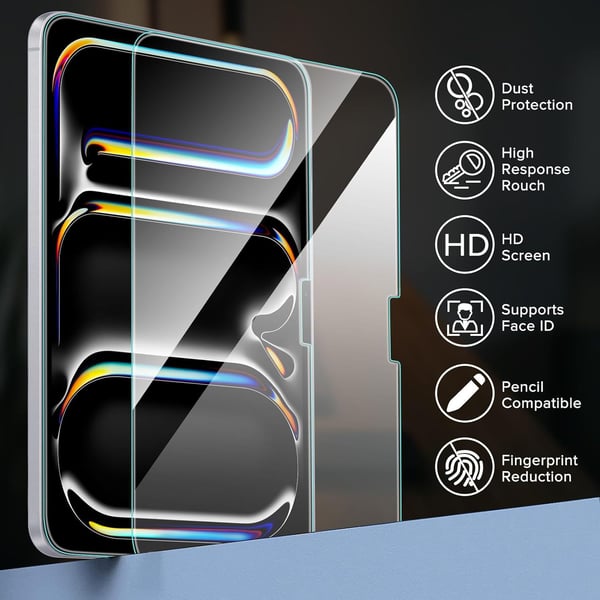 2.5D Skjermbeskytter for iPad - HD herdet glass (2-pakning) iPad Pro 10.5/Air3(2019)
