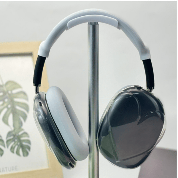 TPU-deksel til AirPods Max-hodetelefoner, 2-pakning Transparent
