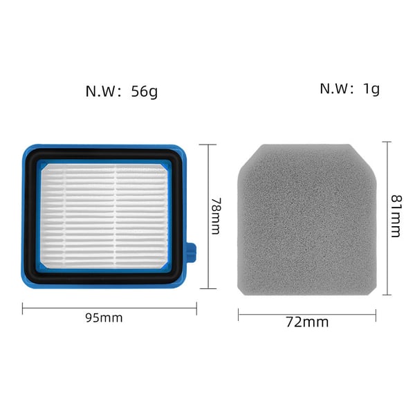 Støvsugerfilter Electrolux Q-serien Q6-8 WQ61/WQ71/WQ81 1-pakning