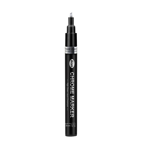 Metalliske tuschpenne, 3-pak Silver
