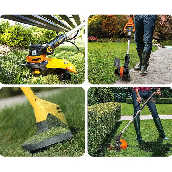 Gressklipper Tilbehør Sett: 1 Gressklipperhode og 2 Nylonblader - Kompatibelt med WORX WG150 2-Pack