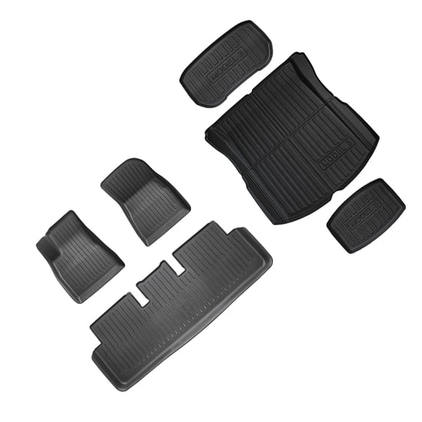 2023-2024 Tesla Model 3 Gulvmatter Sett - TPE Materiale Left Hand Drive
