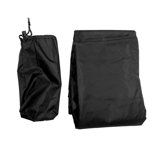 Multifunktionel regnponcho Black