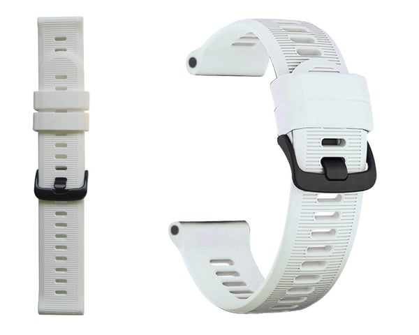 Silikonklokkerem for Garmin Forerunner 945/935/955/Fenix 7 White