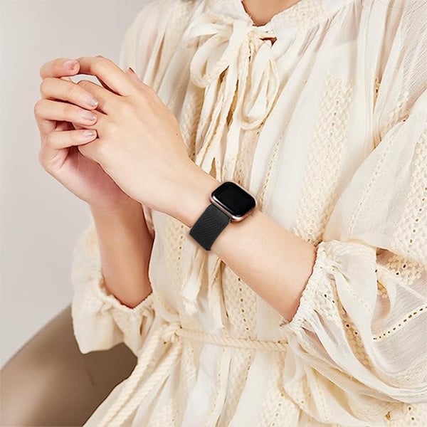 Fitbit Versa 2 Nylon klokkerem Black
