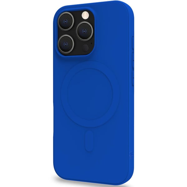 Cromomag Magnetic Soft gummideksel MagSafe iPhone 16 Pro Blue