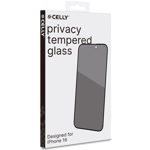 Privacy Screen Protector iPhone 16 i herdet glass
