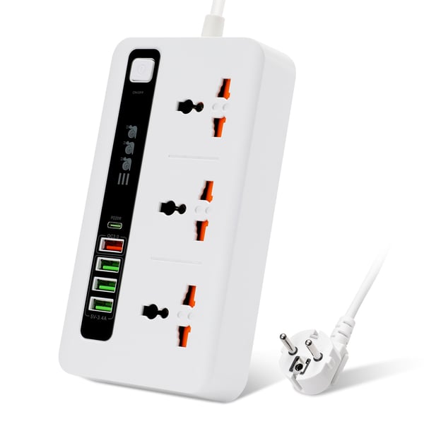 Universell strømfordeler med hurtiglading - BKL-04 White