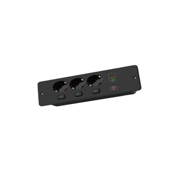 BKL-E68 Indbygget stikkontakt - Europæisk standard Black