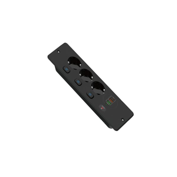 BKL-E68 Indbygget stikkontakt - Europæisk standard Black