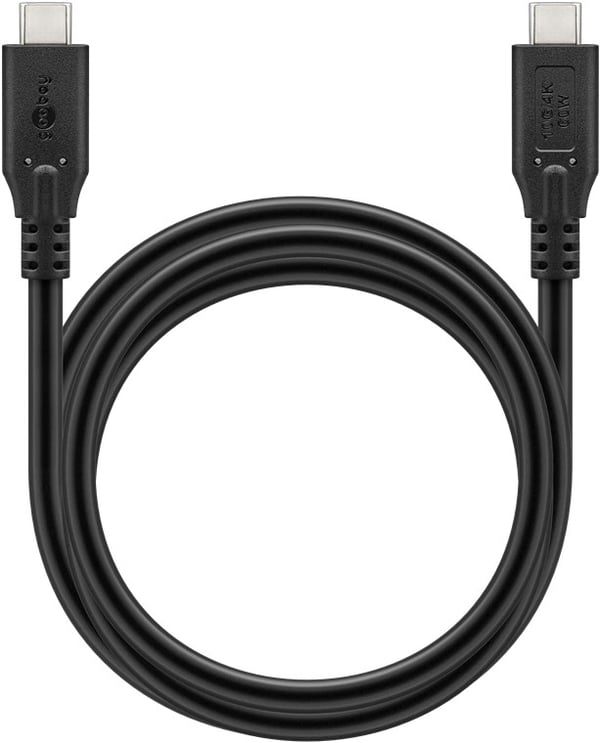 USB-C™-kabel, USB 3.2, 60 W, 10 Gbit/s, strømforsyning, 2 m