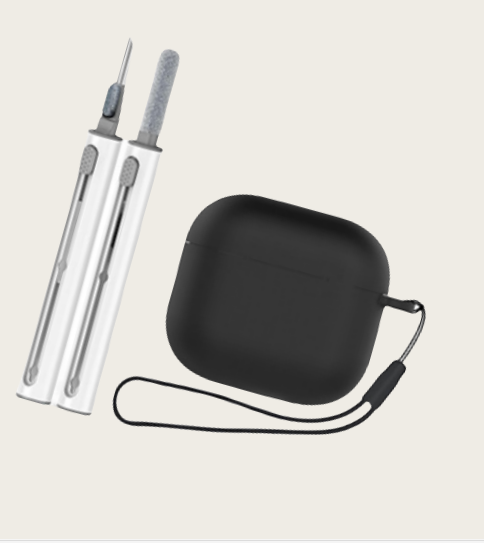 Silikoninen suojakotelo Apple AirPods 4:lle Black