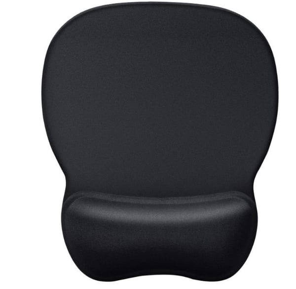 Ergonomisk musematte med håndleddsstøtte Black