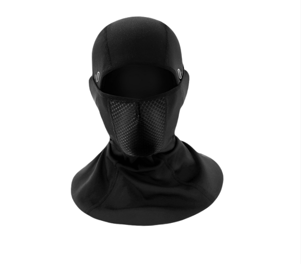 Termisk cykelansigtsmaske - vindtæt og åndbar Black
